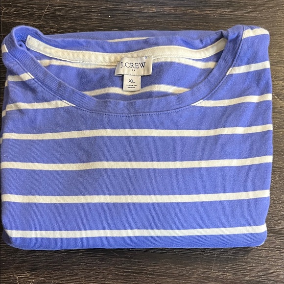 Cat & Jack Purple and White Striped Long Sleeve Tee - Picture 7 of 8